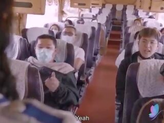 Xxx clip tour autobus con tettona asiatico harlot originale cinese av sporco video con inglese sub